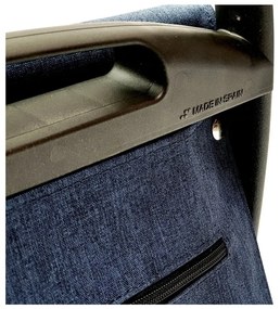 Sacoșă de cumpărături cu roți 53 l Com Tweed Polar Black Tube – Rolser