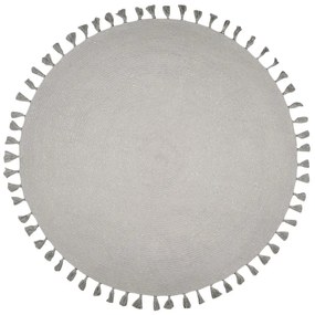 Covor țesut manual Nattiot Josephine, ∅ 140 cm, gri