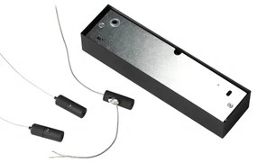 Ideal Lux - Lustră LED suspendată pe cablu ORACLE SLIM LED/44W/230V 3000K 70x70 cm negru