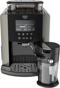 Espressor automat Krups Arabica Latte EA819E10, 1450W, 15 bar, 1.7 l, LCD, 5 programe, 3 functii, 3 setari de temperatura si aroma, Milk Comfort / One Touch Cappuccino, Negru