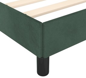 Cadru de pat, verde inchis, 90x190 cm, catifea Verde inchis, 35 cm, 90 x 190 cm