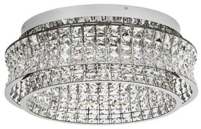 Lustra aplicata LED crom, cristale sticla CELYSIA 60cm