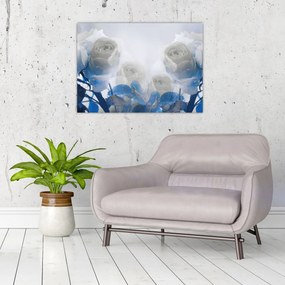 Tablou - Trandafir alb (70x50 cm)