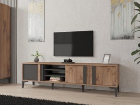 Masă TV/Dulap Mobube (pin atlantic + antracit) . 1095449