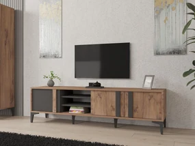 Masă TV/Dulap Mobube (pin atlantic + antracit) . 1095449
