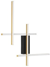 Aplica de perete LED design modern APECHO negru, auriu