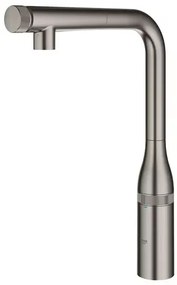 Baterie bucatarie cu dus extractibil Grohe Essence SmartControl antracit periat Hard Graphite