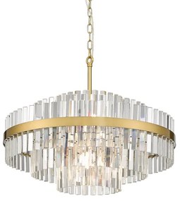 Lustră pe lanț Zuma Line P0567-12A-2GAC CONSTANTINOPLE 12xG9/28W/230V auriu