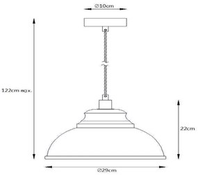 Lucide 34400/29/38 - Lampa suspendata ISLA 1xE14/40W/230V crem