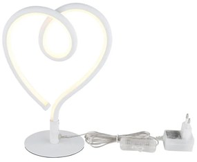 Veioza LED Lampa camera copii metal alb AMORE