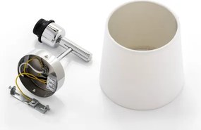Brilagi - Aplică de perete MONTE 1xE27/60W/230V crem/crom lucios
