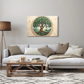 Tablou – Arborele vieții împletit (90x60 cm)