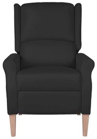 329260 vidaXL Fotoliu rabatabil, negru, material textil