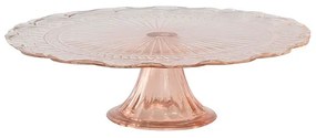 Suport Precious din sticla roz 30x8.5 cm