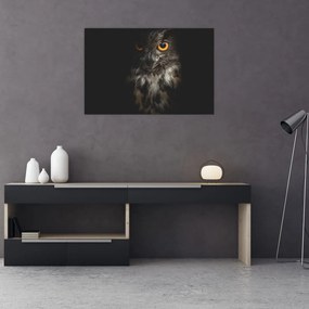 Tablou cu bufnița (90x60 cm)