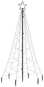 Brad de Craciun, 200 LED-uri alb calde, cu tarus, 180 cm 1, Alb cald, 180 x 70 cm, Becuri LED in forma zigzag