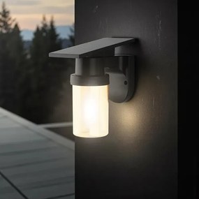 Lampă de perete LED Sol LED/3,7V 2700/3200/5000K IP54 1800 mAh negru/bej fumuriu + telecomandă