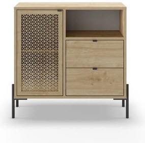 Dulap în culoare naturală cu aspect de lemn de stejar 80x80 cm Inca – Marckeric