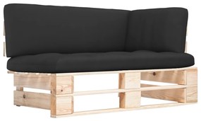 vidaXL Canapea de grădină din paleți, colțar, lemn de pin tratat