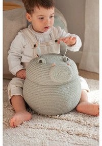 Coș de jucării pentru copii gri deschis din material textil ø 25x30 cm Henry the Hippo – Lorena Canals