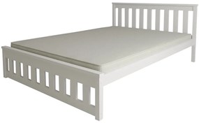 Pat MAICA 90 x 200 cm, albă Saltea: Saltea Somnia 18 cm, Somiera: cu somiera din laturi