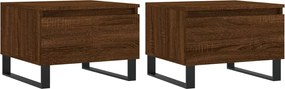 vidaXL Mese de cafea 2 buc. stejar maro 50x46x35 cm lemn compozit