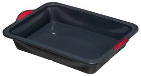 Tava de copt din silicon, Negru, 32x23x6.5 cm, Secret de Gourmet