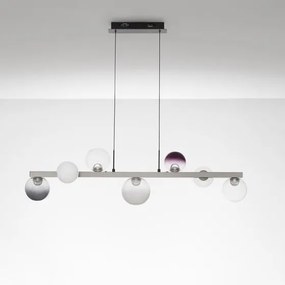 Lustra LED globuri sticla colorata SILENZIO