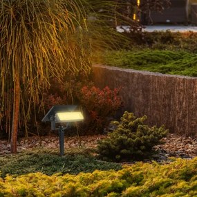 LED lampă solară 0,9W 3,7V 3000K IP65 1200mAh negru