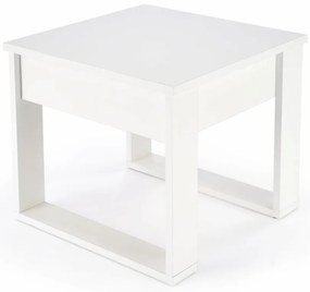 Masuta de cafea Nea patrata alba L60 cm