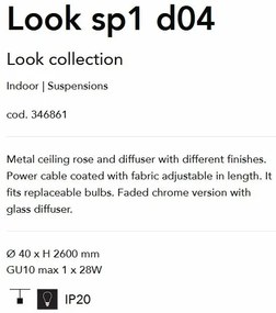 Pendul modern Look sp1 d04 crom