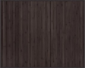 vidaXL Covor dreptunghiular, maro închis, 80x100 cm, bambus