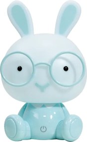 ONLI - Lampă de noapte reglabilă pentru copii PUPPIES LED/3W/230V 22 cm iepuraș/albastru