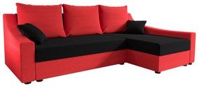 Colțar Opal L (Roșu + Negru) (D). 1057316