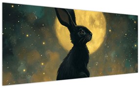 Tablou - Iepure cu lună (120x50 cm)