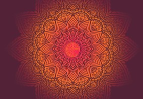 Fototapet - Mandala, culori Închise (147x102 cm)