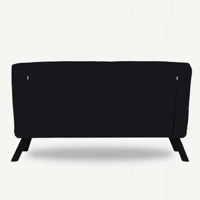 Canapea cu 2 Locuri Sando 2-Seater, Negru, Extensibila