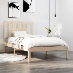 vidaXL Cadru de pat, 100x200 cm, lemn masiv de pin