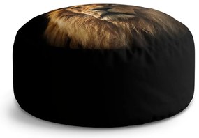 Taburet Circle leu, negru