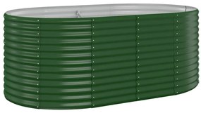 Jardiniera gradina verde 175x100x68cm otel vopsit electrostatic 1, Verde, 175 x 100 x 68 cm