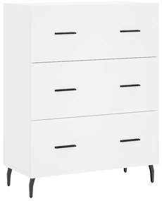 vidaXL Servantă, alb, 69,5x34x90 cm, lemn compozit