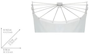 WENKO 23863100 - Suport de duș 96x72 cm oțel inoxidabil/alb