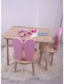 Măsuță pentru copii cu scaune Bunnie (Roz Maro). 1107783