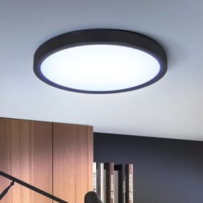 Plafonieră LED dimabilă Brilagi ESTELA LED/48W/230V 3000-6500K ø 40 cm negru + telecomandă