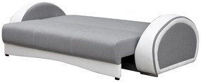 Zondo Canapea trei locuri Claris (negru + Alb). 1031740