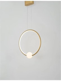 Lustra LED dimabila cu telecomanda design modern Celia auriu