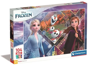 Disney Regatul de gheață Winter Magic Puzzle maxi Clementoni de 104 piese