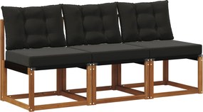 vidaXL 3 Bucată Canapea centrală pentru exterior