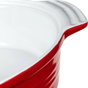 Foma ovală cu capac Banquet Culinaria Red 3,6 l, 3,6 l
