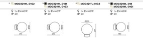 Veioza/Lampa de masa design decorativ Basic alb/auriu